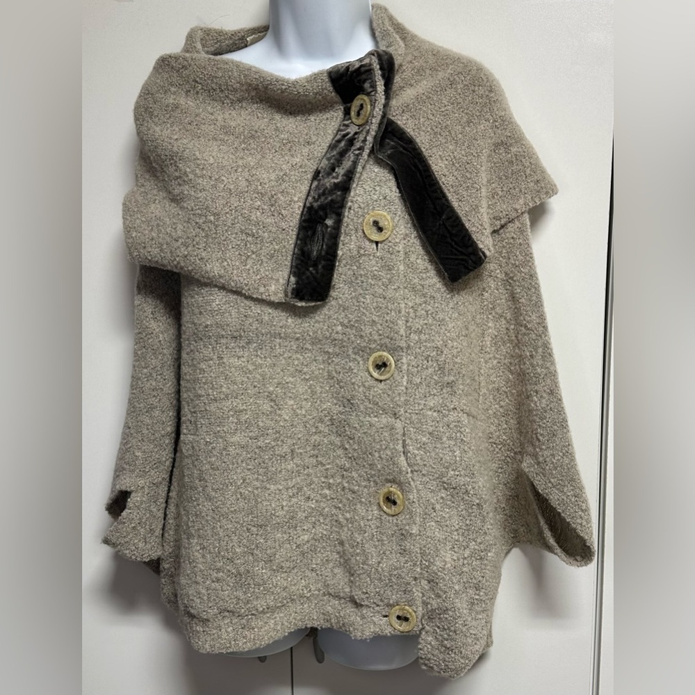 Angel of the North by Anthropologie Wool/poly Sweater Cape